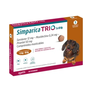 Simparica Trio Perro 5-10 kg 3 Comprimidos