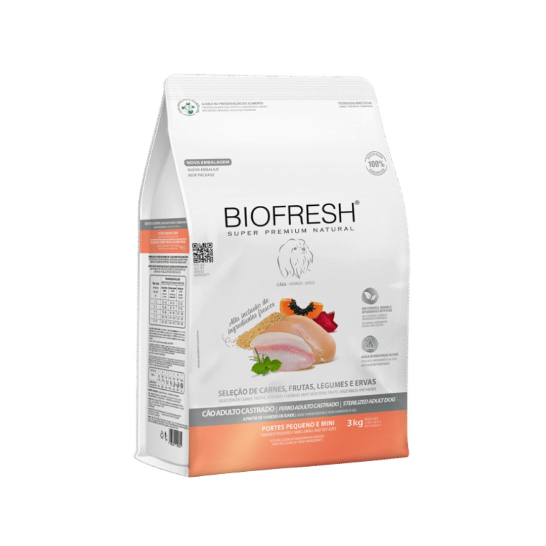 Biofresh Súper Premium Perro Castrado Rp/Min 3 kg